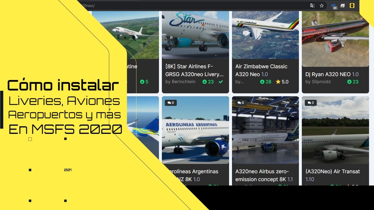 Cómo instalar Aeropuerto, Liveries y Aviones en Microsoft Flight Simulator 2020 Community!