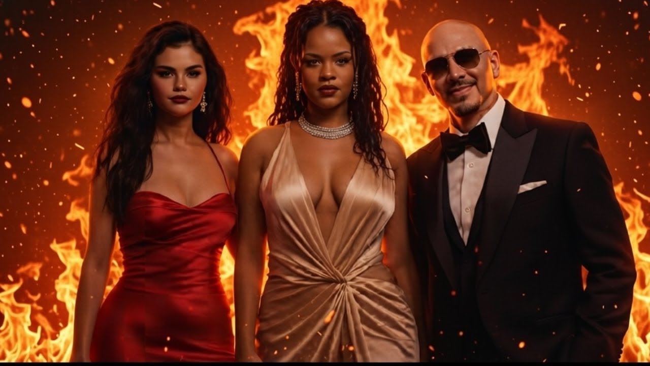 Selena Gomez ft Pitbull & Rihanna,  Fire Dont Sleep