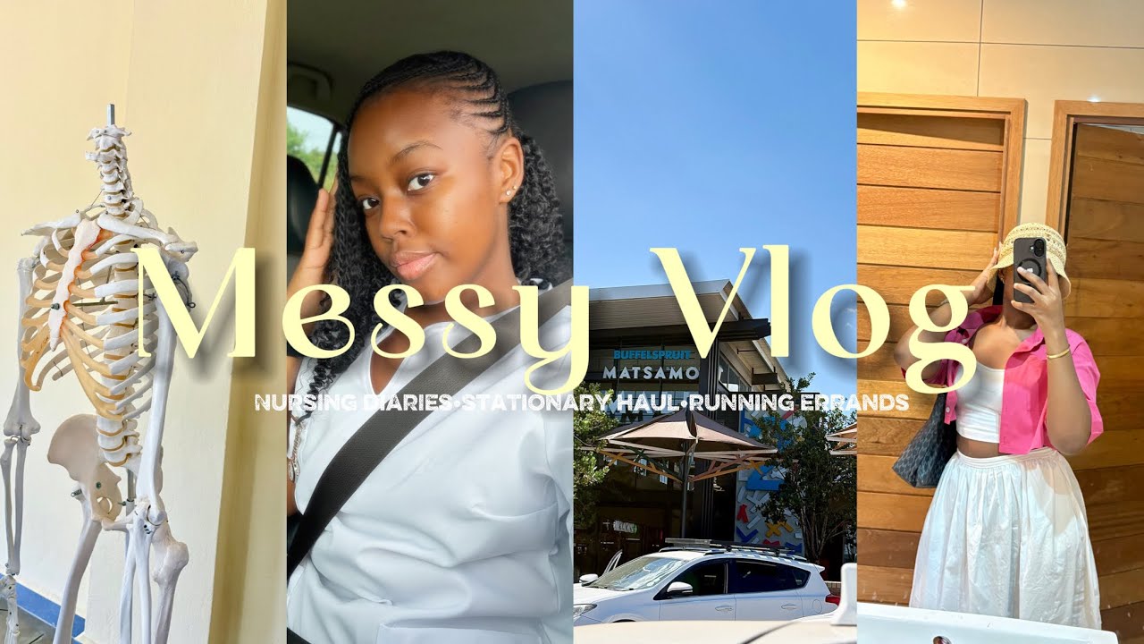 MESSY VLOG🧚‍♀️: Nursing Diaries🩺 | Stationary Haul | Errands and more 💋