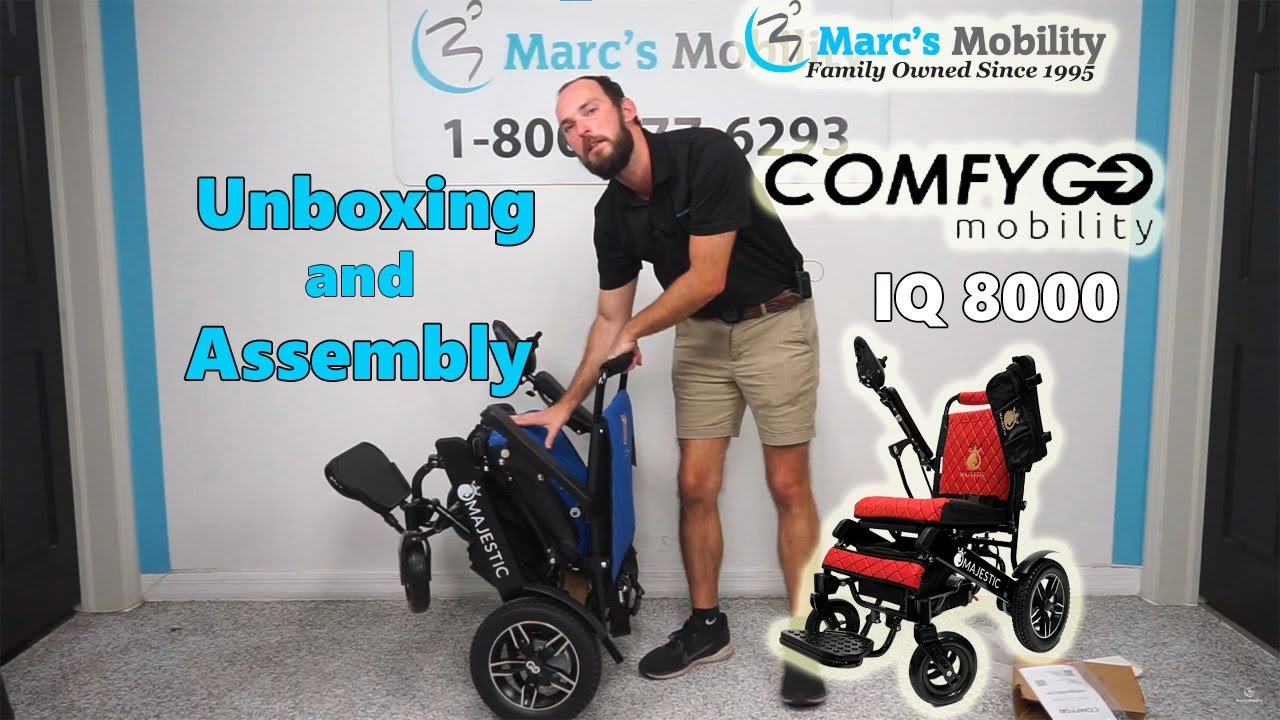 ComfyGo IQ 8000 Folding Powerchair Unboxing and Assembly