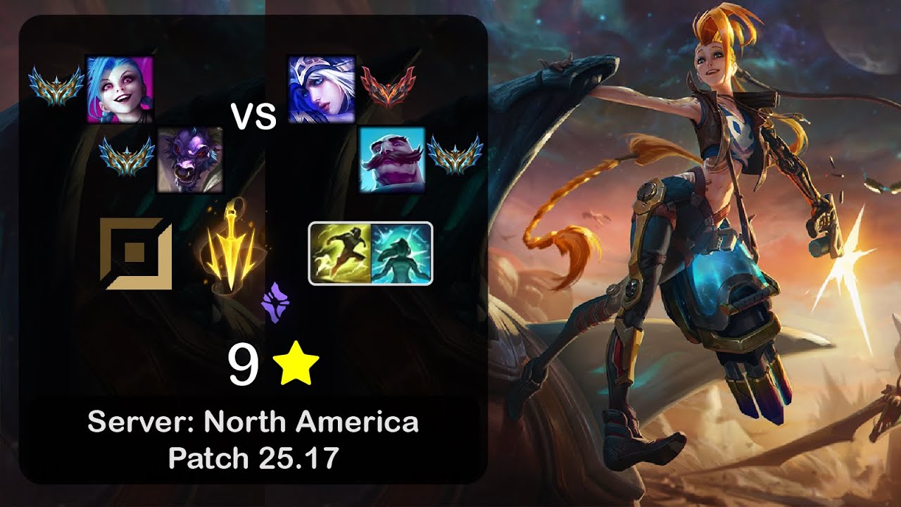 Jinx ADC + Alistar vs Ashe + Braum - NA Challenger - Patch 25.17
