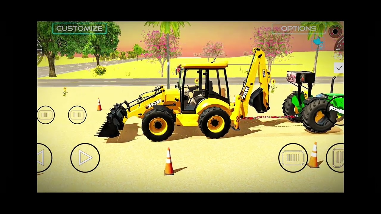 JCB  vs jondher tractor 🚜 के बीच में दोनों में से कौन है ज़्यादा ताकतवर 💪💪 #dumper #jcb #tractor 