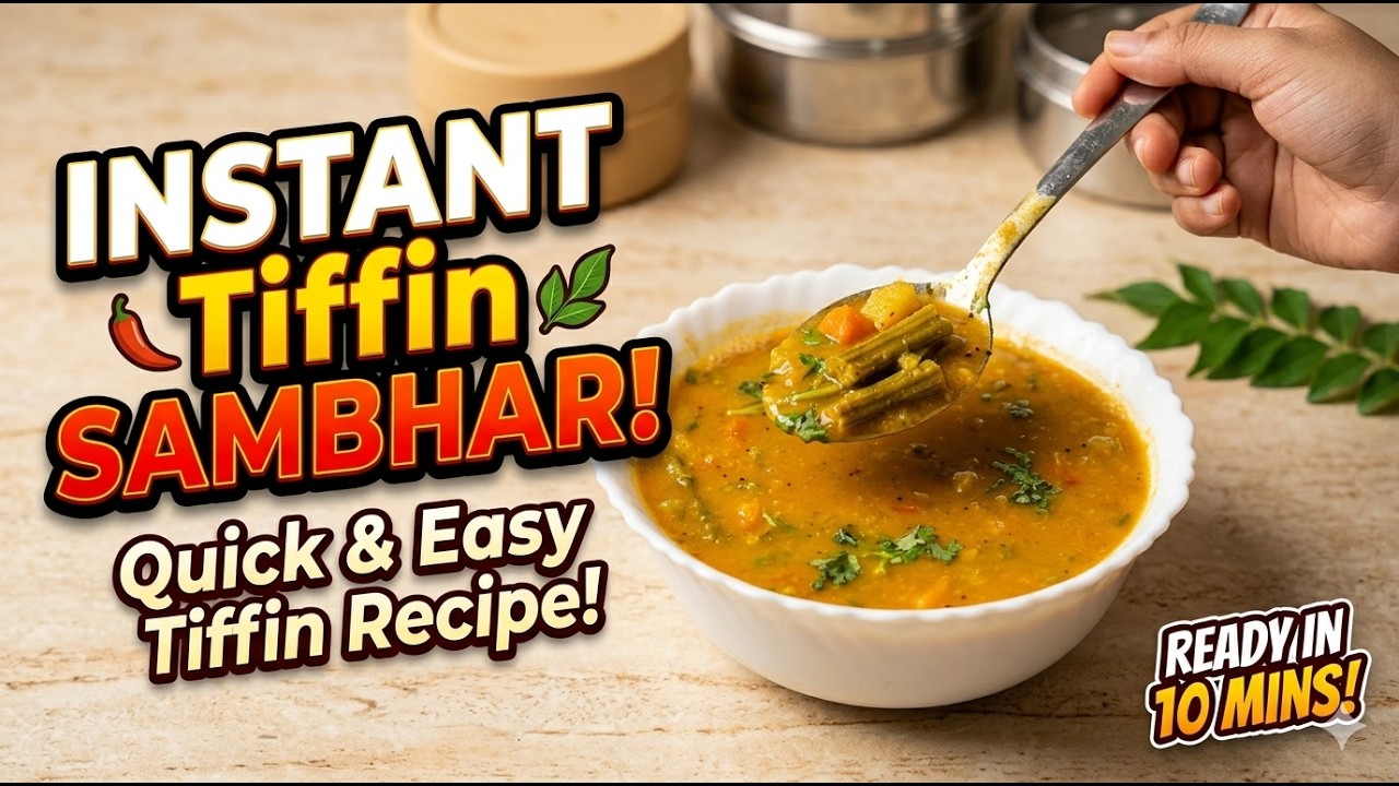 Hotel Style Sambar Recipe | Secret Tips & Tricks for Perfect Taste | South Indian Sambar