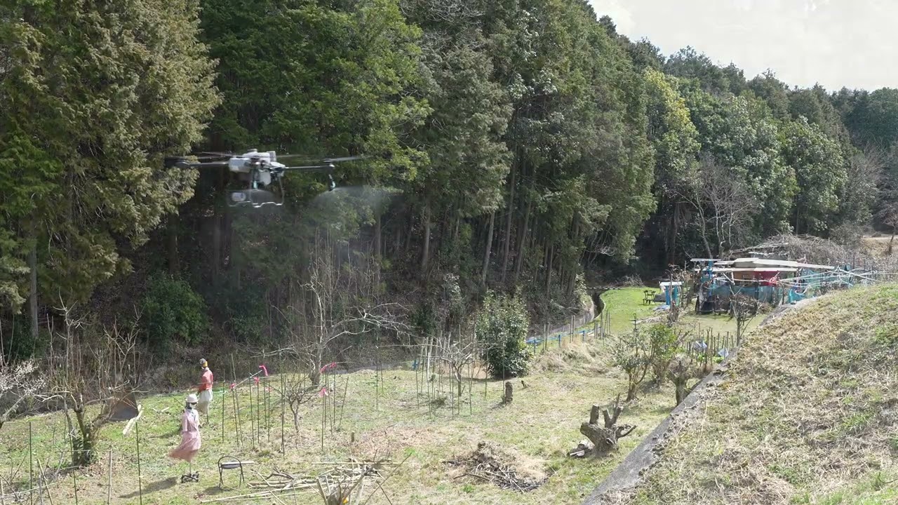 農業用ドローンT25　液体肥料の散布！