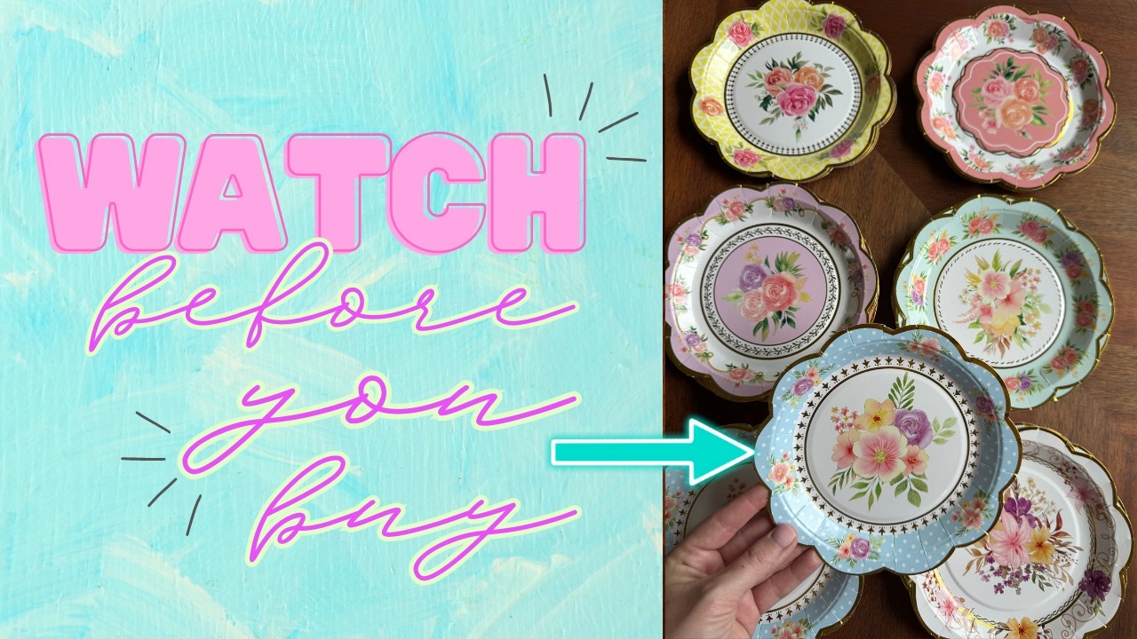Elegant Disposable Plates for Tea Parties