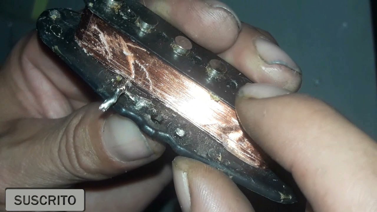 Como recuperar una pastilla single coil de guitarra método casero