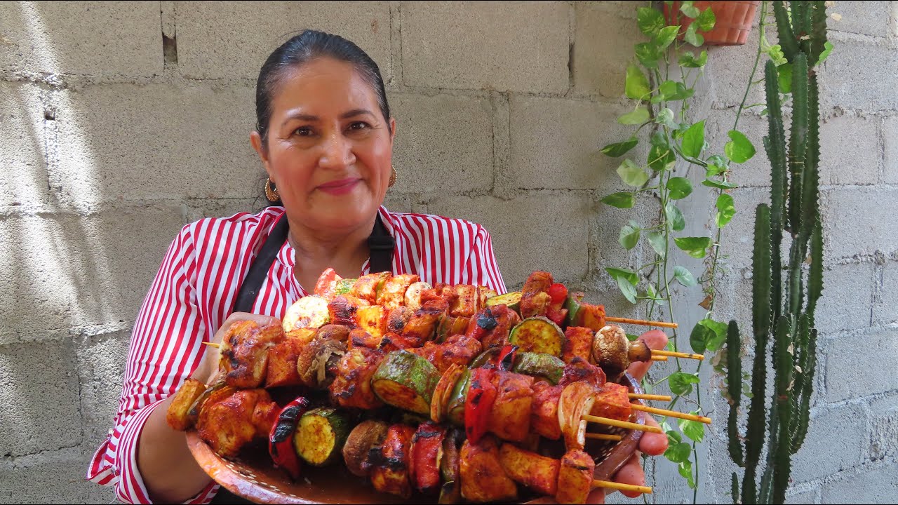 La mejor Receta de Brochetas de Pollo ¡Deliciosas y a la Parrilla!