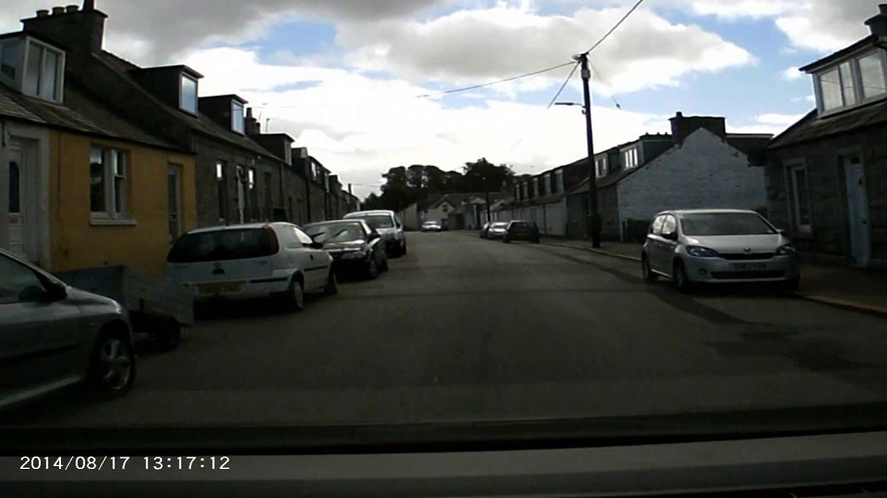 Dashcam through Dalbeattie, Dumfries & Galloway 2014