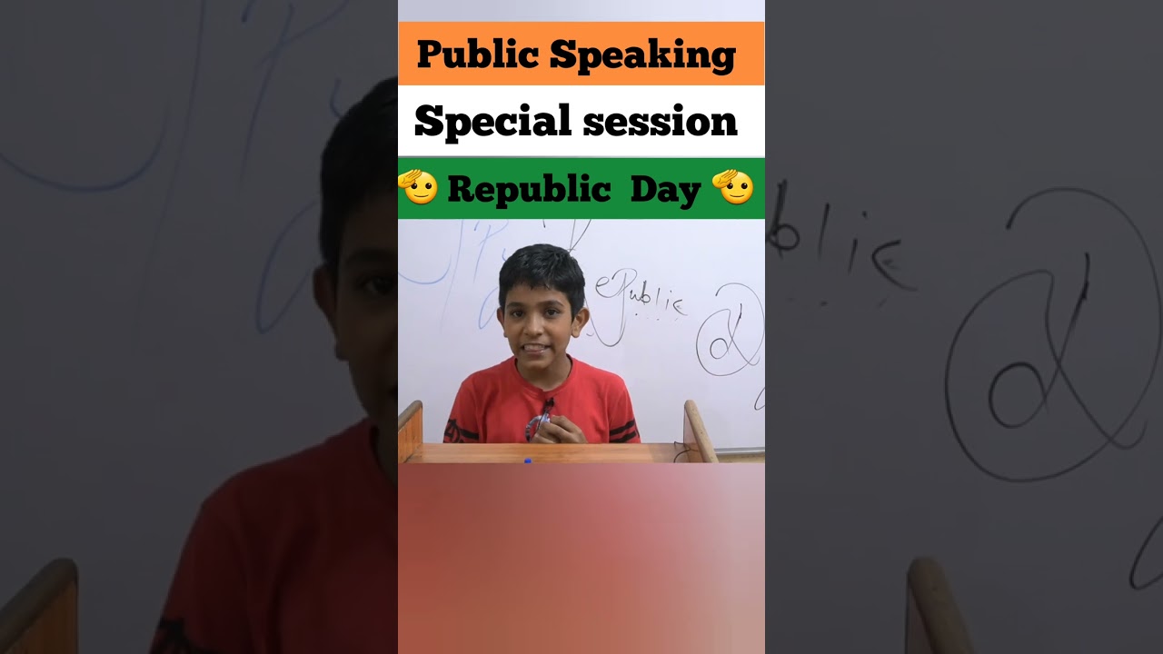 🫡 🇮🇳Public Speaking 🇮🇳🫡Speech on Republic Day #english #shorts #ytshorts #spokenenglish