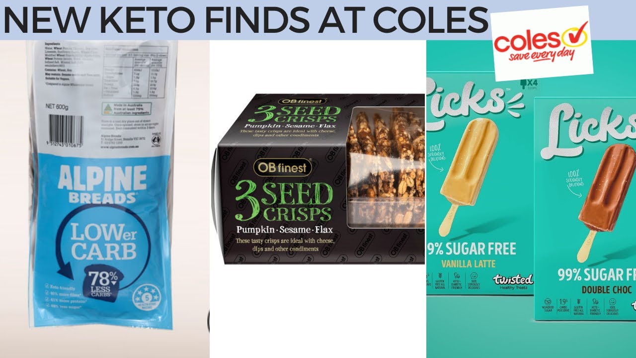 New keto products at Coles - Australian keto grocery haul!