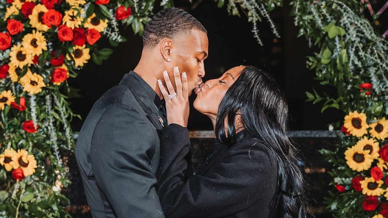 DeVonta Smith Gets Engaged to Girlfriend Mya Danielle in New Year's Eve Rooftop Proposal