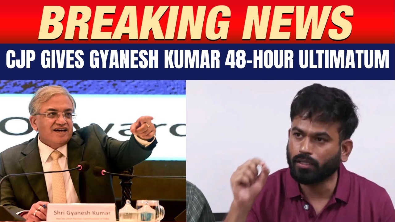 SIR Row: CJP Gives CEC Gyanesh Kumar 48-Hour Resignation Ultimatum | 3 Key Demands | News9