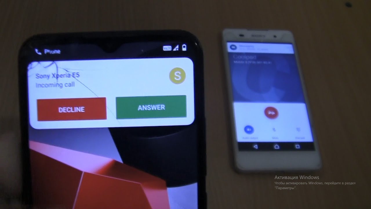 Incoming call&Outgoing call at the Same Time Sony Xperia E5+Coolpad Cool