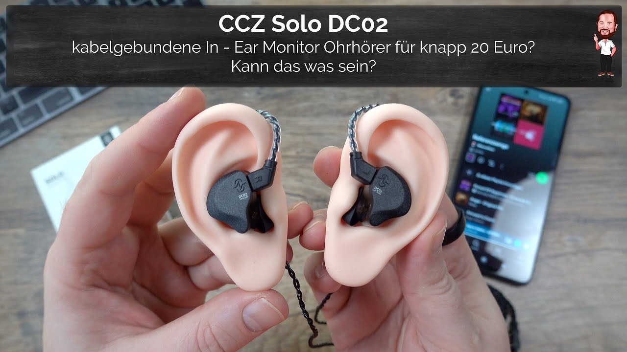 CCZ Solo DC02 | IEM - Ohrhörer / Kopfhörer mit 3,5 mm Klinke für knapp 20 € | Kann das was sein?
