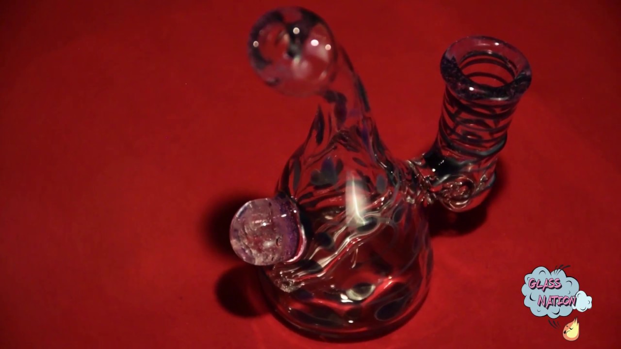 Paradigm Shift | Blue Speckled Mini Dab Rig | Glass Nation