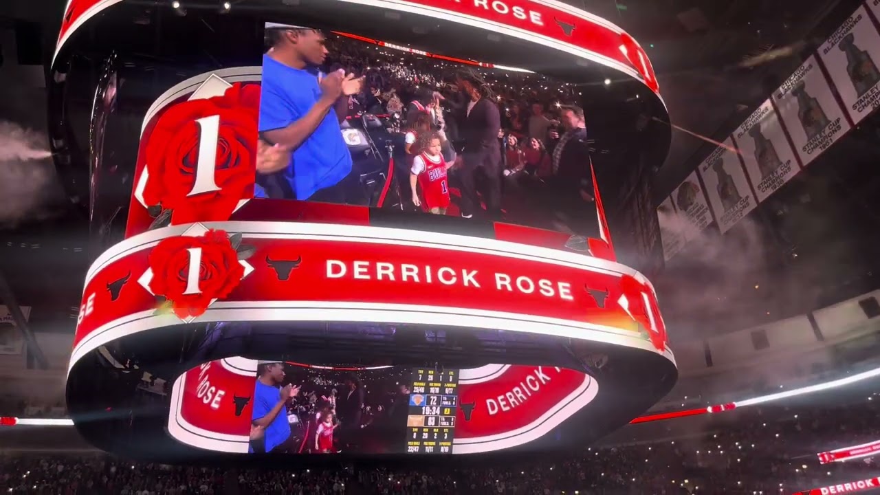 Derrick Rose Night Intro & Speech LIVE 1-4-25