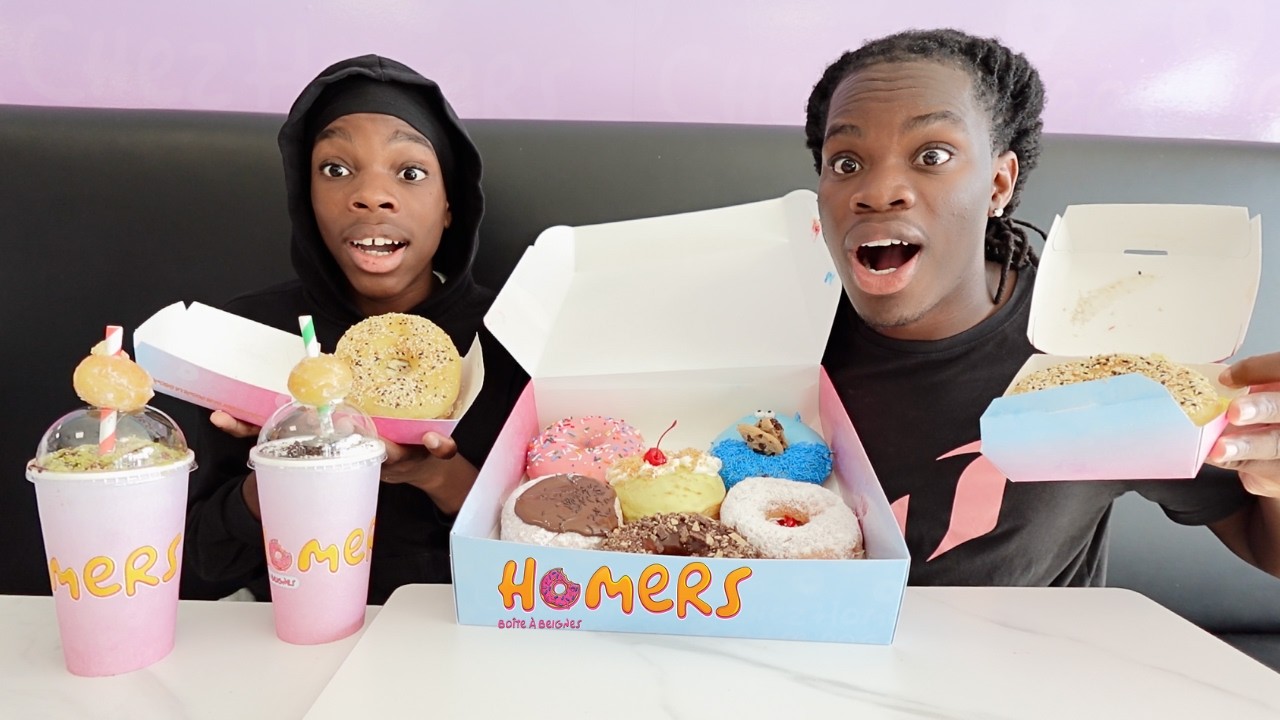 Thebigjunii et Bijou Déguste les DONUTS de HOMERS !