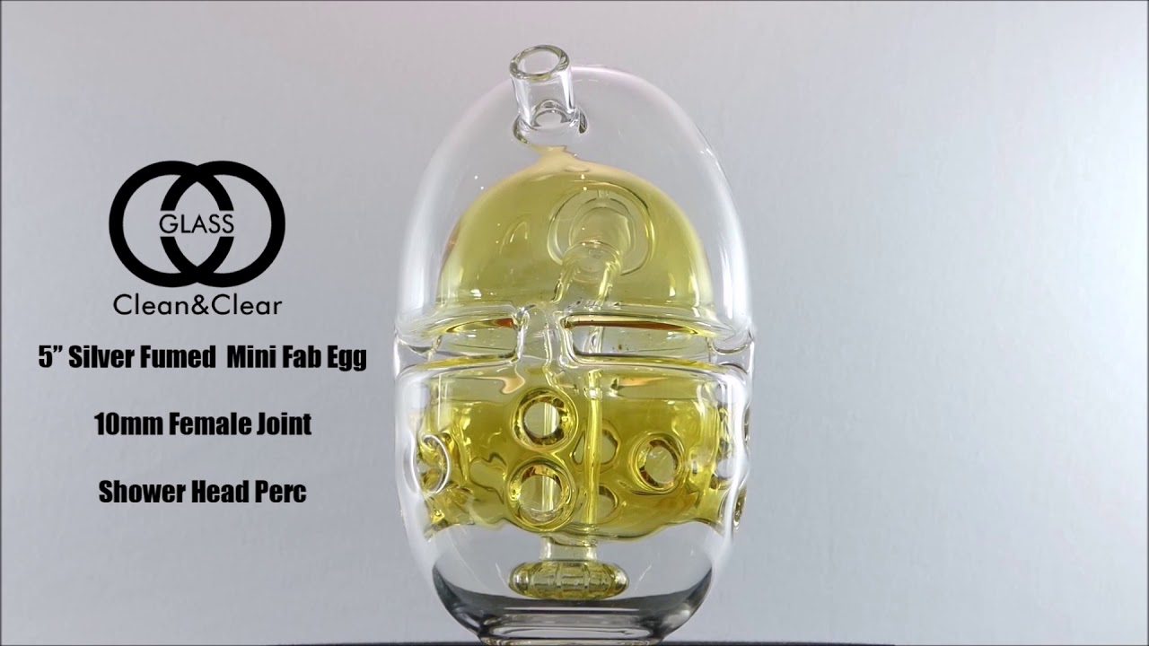 fab egg 2019 glass bong with showerhead perc 10mm female joint