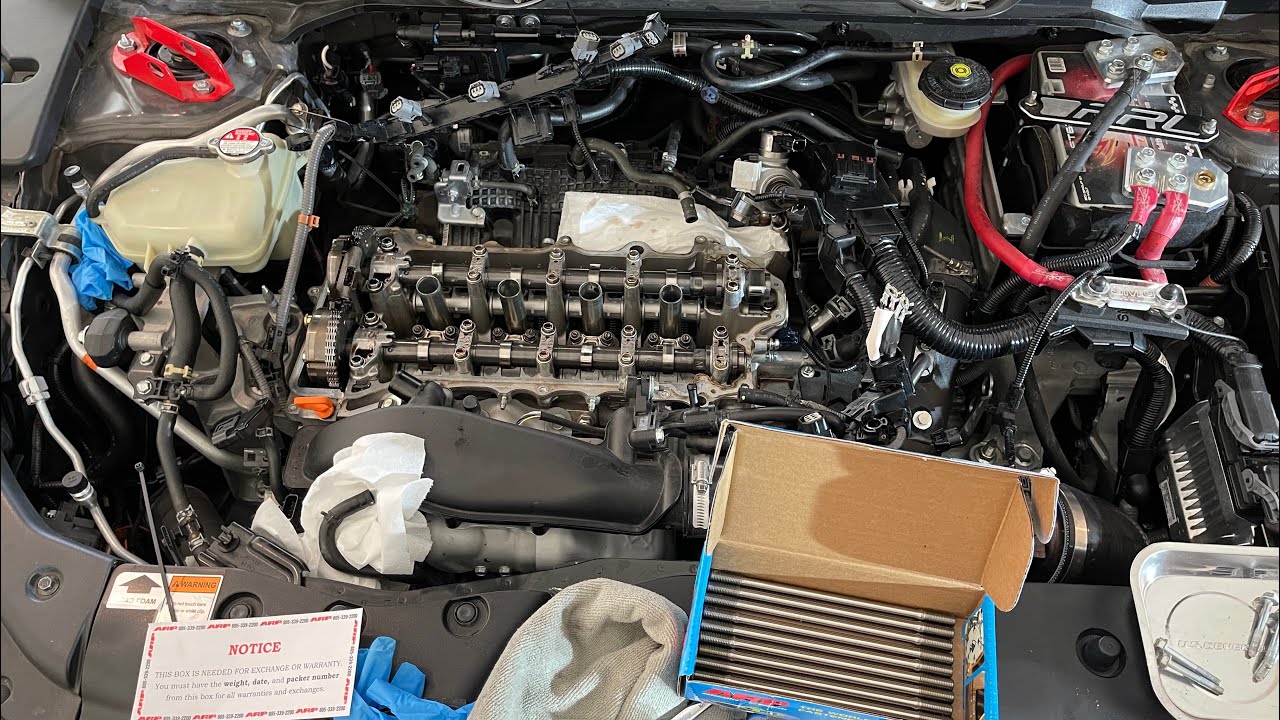 ARP Headstud install 10th Gen Civic - without removing the head.