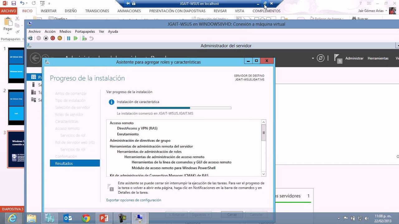 Windows Server 2012 - Compartir conexion a internet