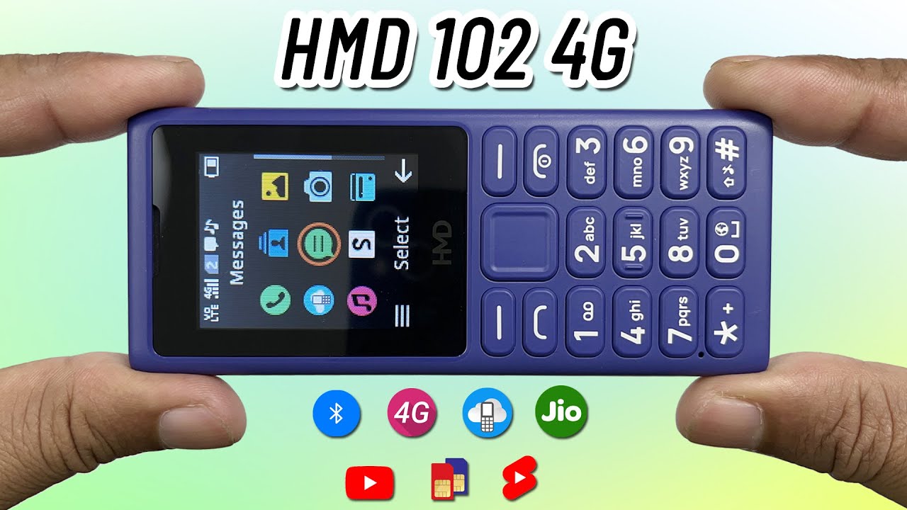 HMD 102 4G Dual Sim Unboxing and Review | HMD 4G Keypad Phones India