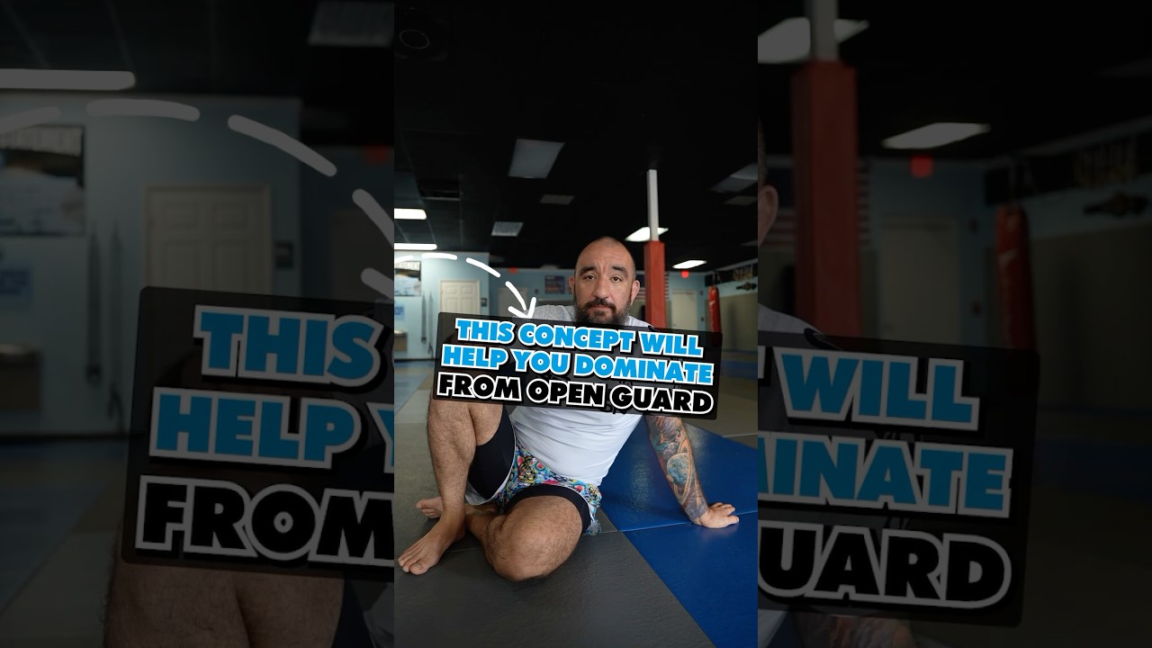 This concept will help you DOMINATE from open guard!⬆️ #bjj #jiujitsu #jiujitsutips #martialarts