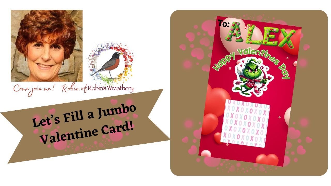 Let’s fill a Valentine Jumbo card!   How to Make Viral Jumbo Cards for Any Occasion