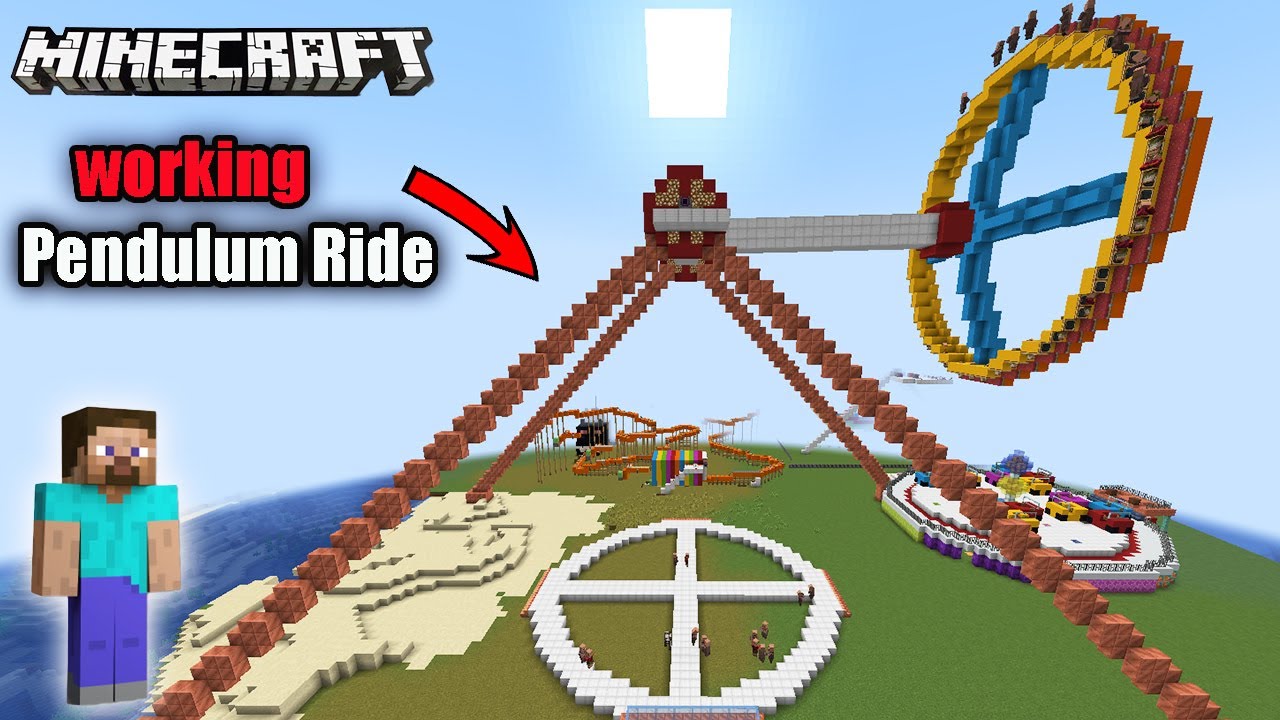 I Made Working Pendulum Ride In Minecraft [create mod]