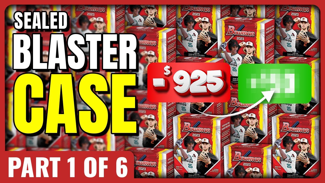 🚨 FULL CASE PROFIT CHALLENGE🚨 2023 BOWMAN BLASTER CASE - PART 1 OF 6