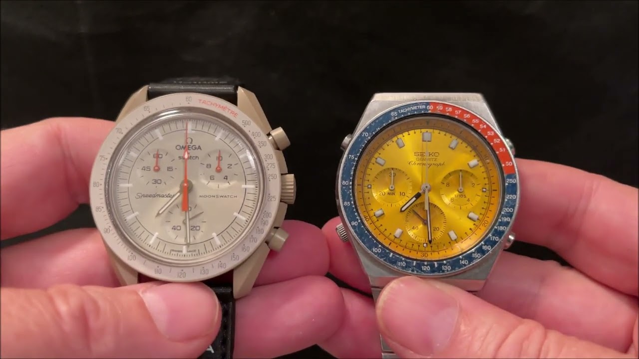 Moonswatch Mission to Jupiter vs Seiko 7a28