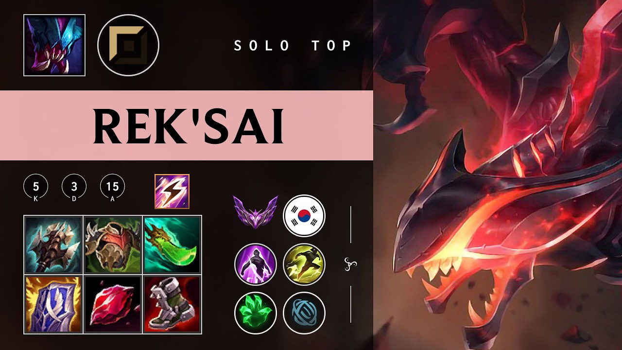 Rek'Sai Top vs K'Sante - KR Master Patch 26.04