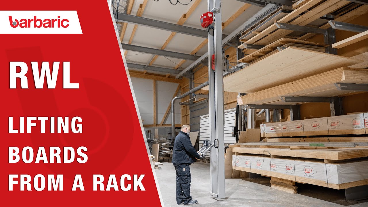 Barbaric RWL RackLifter // Lifting and Storing Boards From a High Cantilever Rack