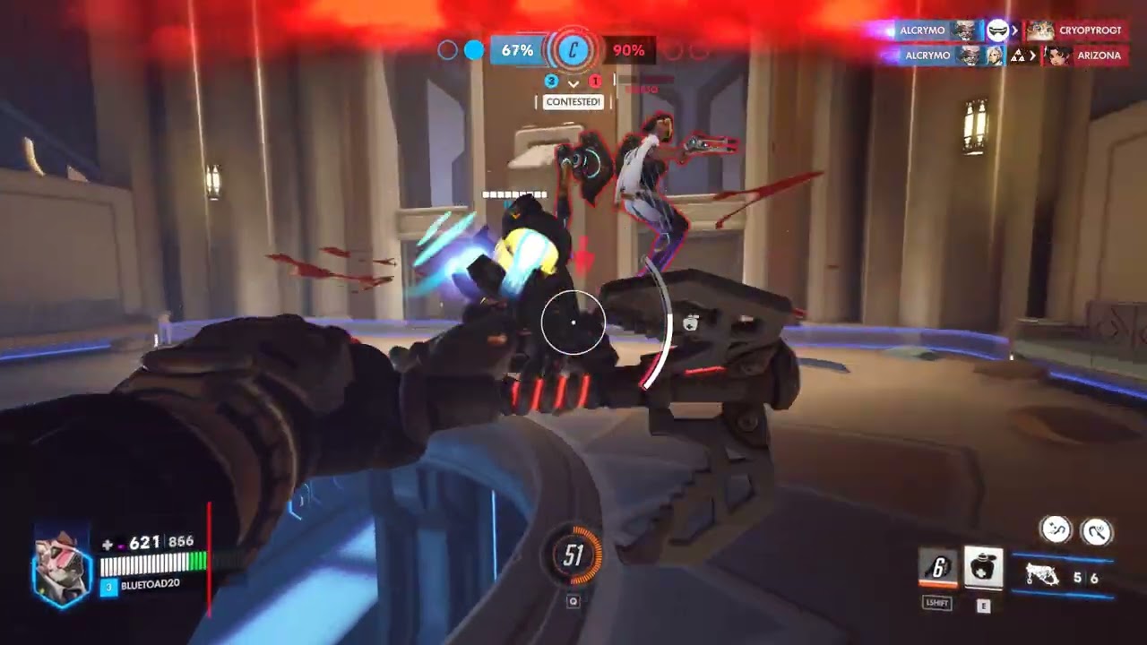Overwatch Clip - Crazy Hog Control Gameplay Part 2