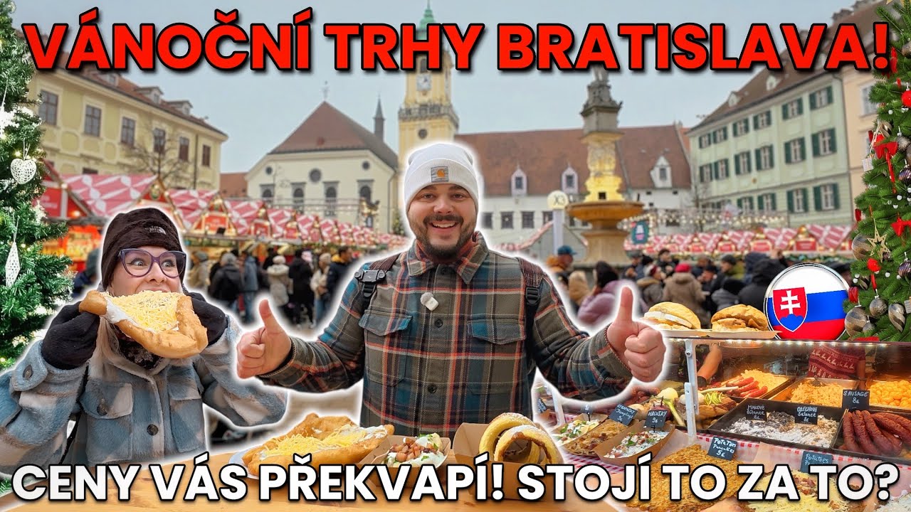 PŘELIDNĚNÉ A PŘEDRAŽENÉ?!🤔STOJÍ VÁNOČNÍ TRHY V BRATISLAVĚ ZA NÁVŠTĚVU?💰CENY A OCHUTNÁVKA🍽️