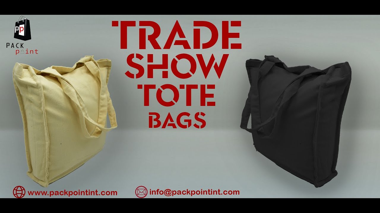 Trade Show Promo Using Trade Show Tote Bags #tradeshowbooth #tradeshow #tradeshows #totebagcustom
