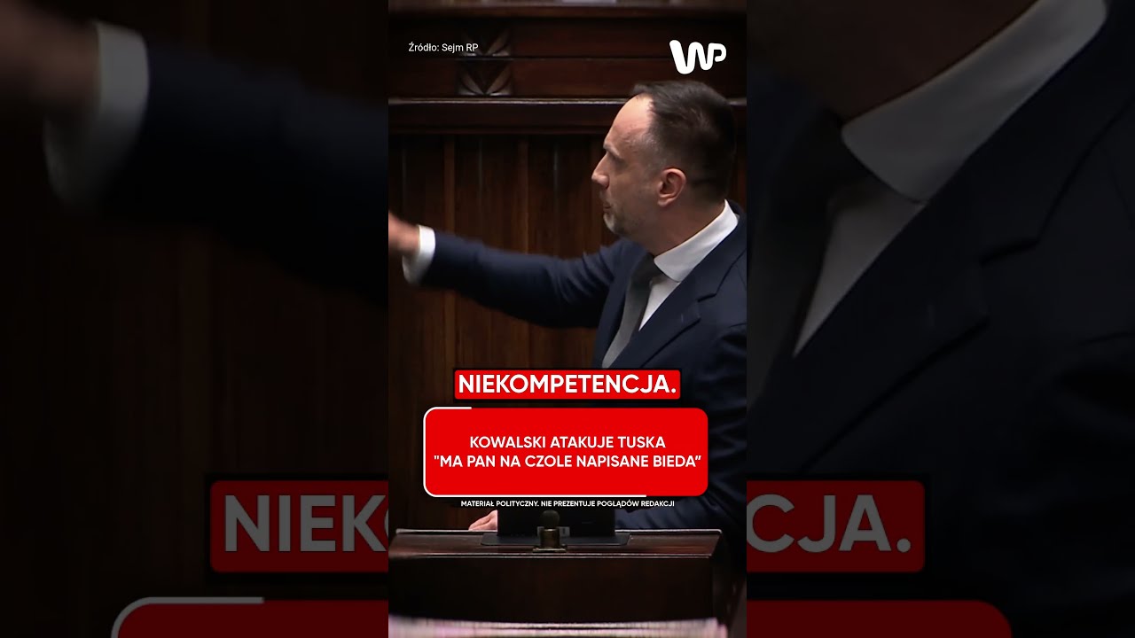Kowalski atakuje Tuska. 