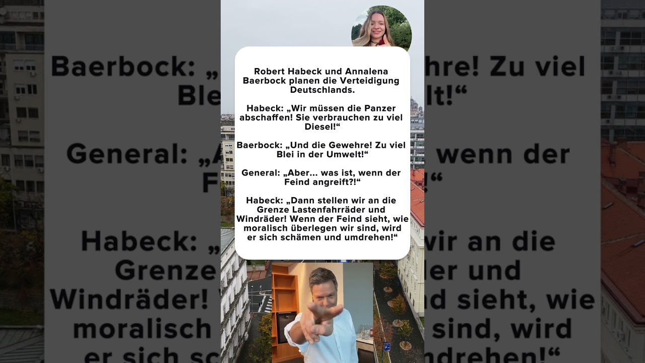 Wenn Moral Panzer ersetzt &mdash; Habeck & Baerbock 😂