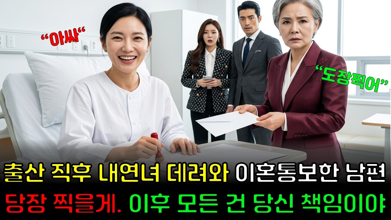 출산 직후 내연녀 데려와 이혼 서류 던진 남편, 도장 찍은 후 벌어진 일의 책임은 모두 남편에게 있다. 사이다 / 사연라디오 / 복수사연