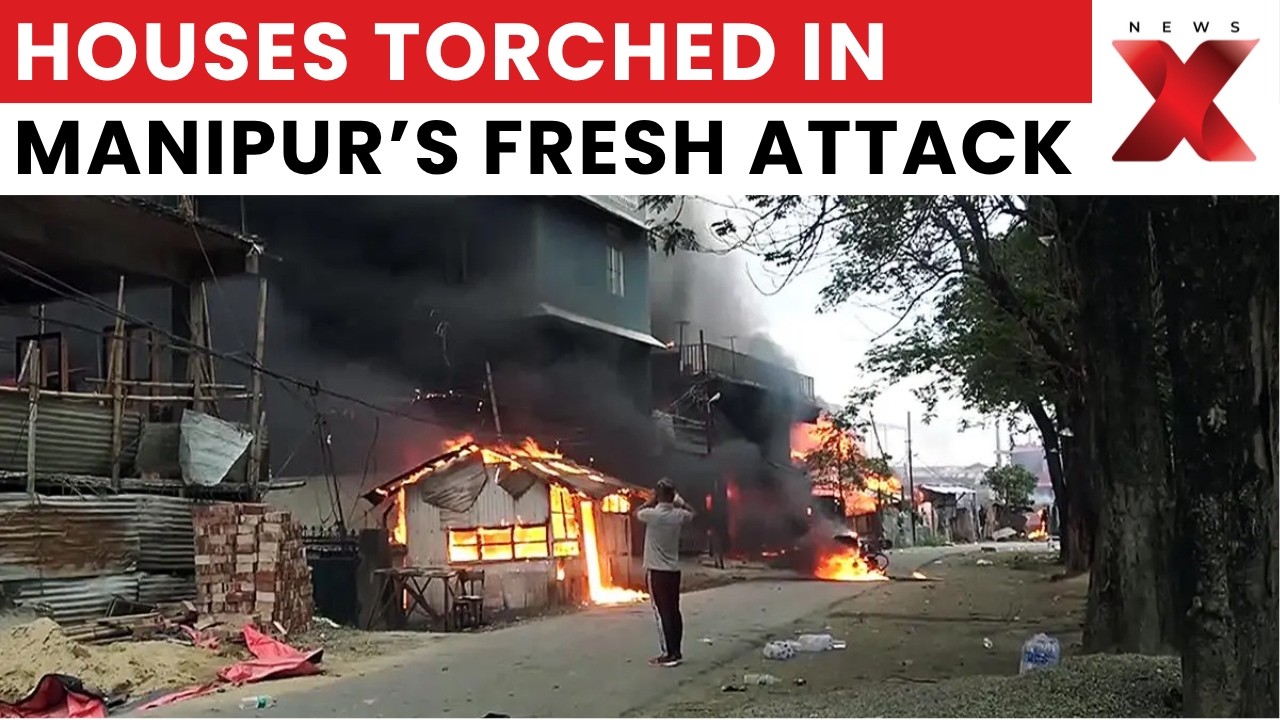 Manipur Fresh Violence ON CAM | Loibol Village Attack Kills 3, Several Houses Gutted in Fire | NewsX