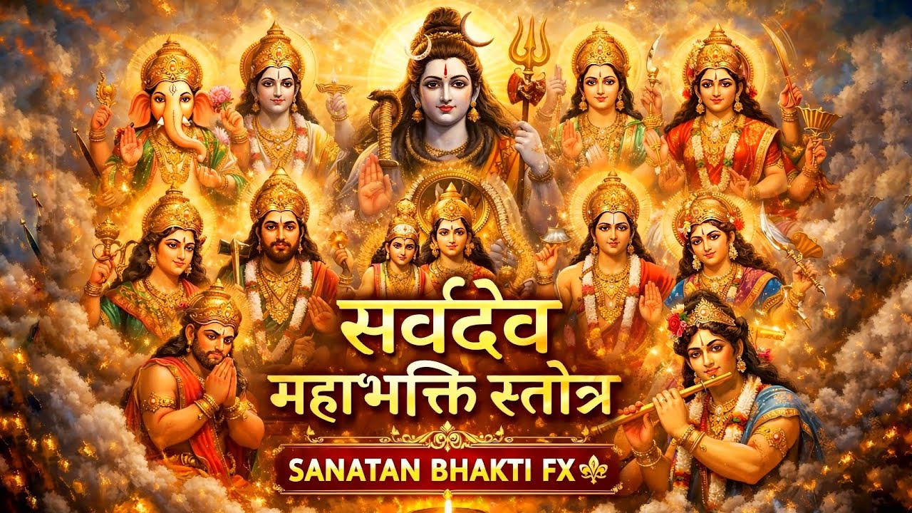 सर्वदेव महाभक्ति स्तोत्र |⚜️ गणेश शिव विष्णु राम कृष्ण दुर्गा | SANATAN BHAKTI FX ⚜️ Sanskrit Bhajan