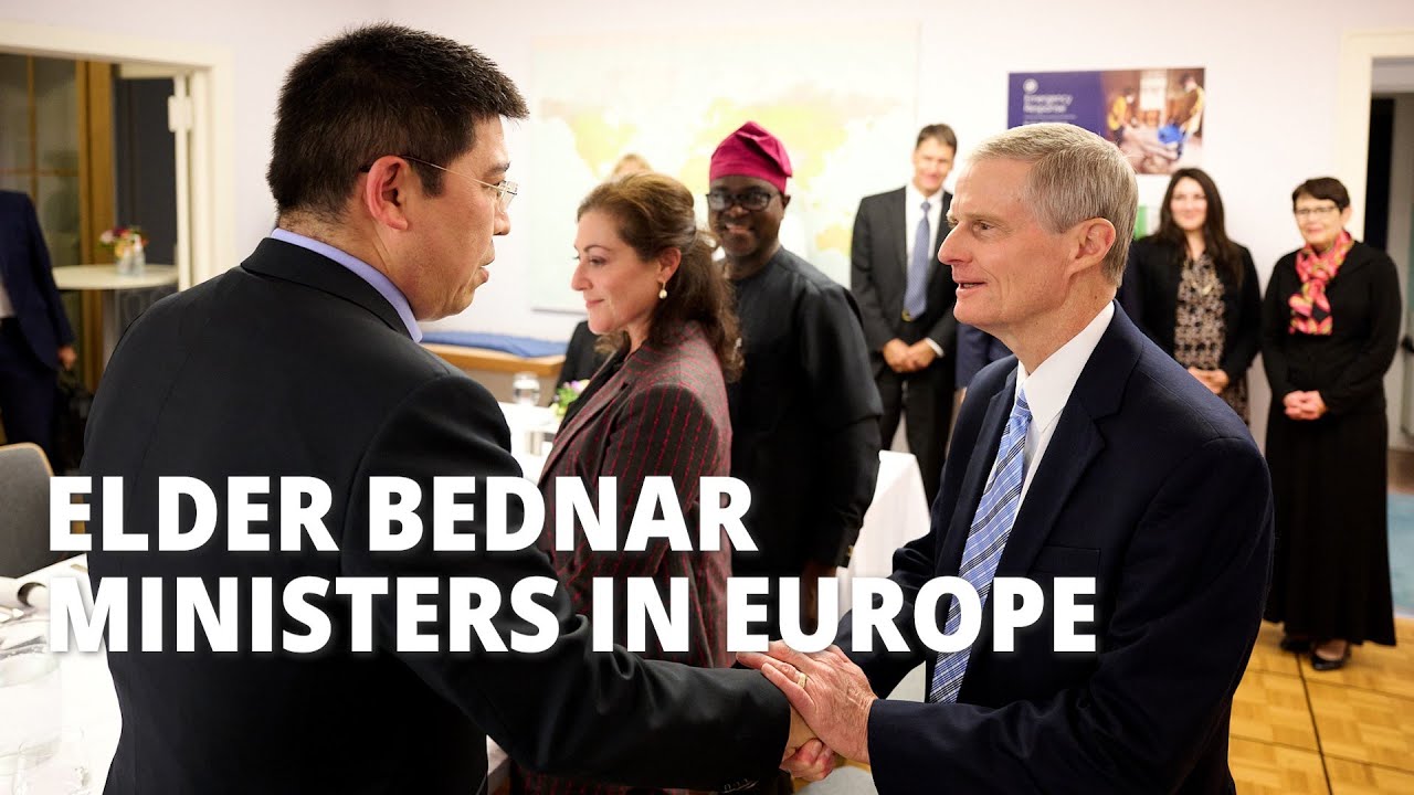 Elder Bednar Ministers in Central Europe