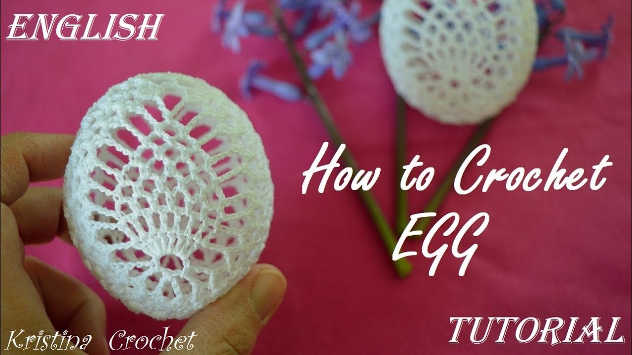 How to Crochet EGG with pine / TUTORIAL / English