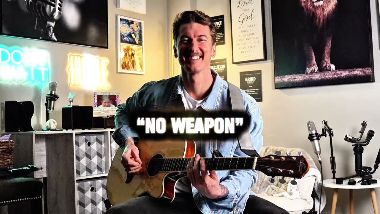 Austin Blanchfill - NO WEAPON - (live acoustic guitar christian worship song)