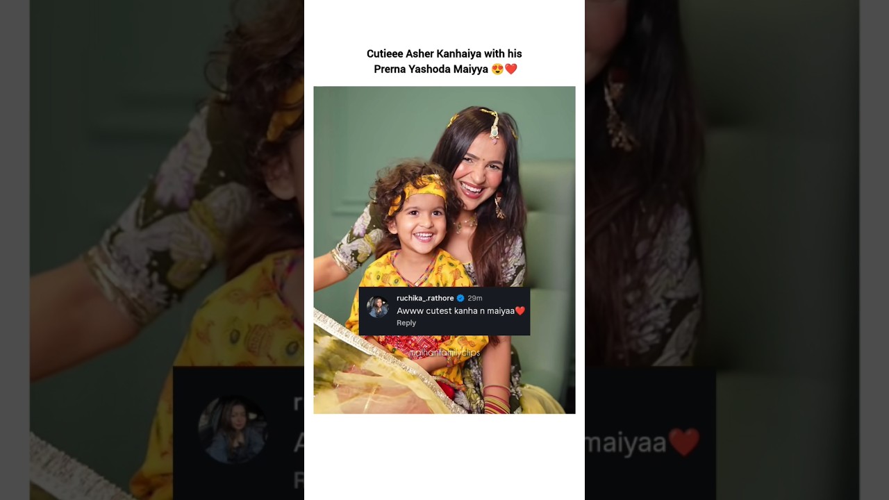 Cutest Kanha & maiyaa 😍❤#prernamalhan #malhanfamily #shorts #youtubeshorts #viral #trending