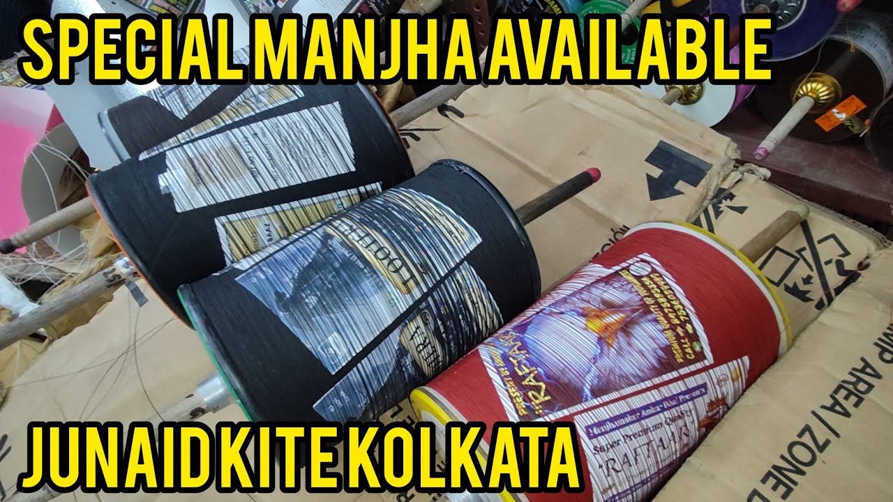 Junaid kite kolkata special manjha available for kite . kite lover new video 