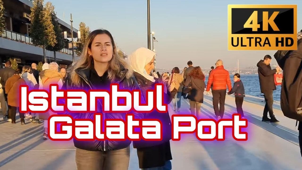 Istanbul Galata Port Walking Tour 11 December 2021|4k UHD 60fps|