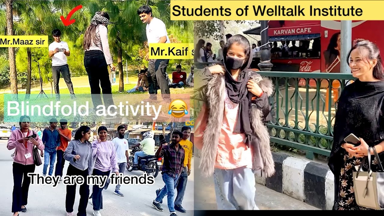 Blindfold activity 😂🫰||welltalk Institute ||