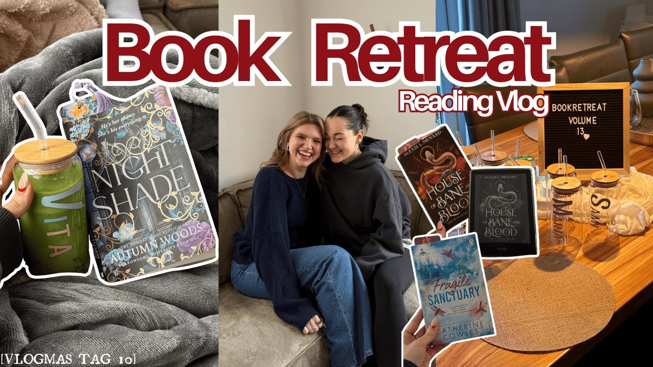 Ein Wochenende lang nur lesen bei @keepreadingwithninas Book Retreat 📚💕  Lesevlog | Vlogmas Tag 10