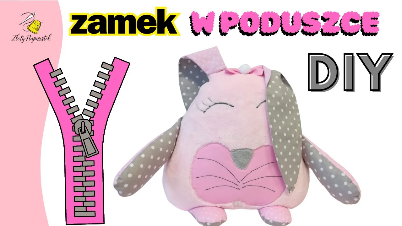 Jak wszyć zamek do poduszki - wszywanie zamka krok po kroku