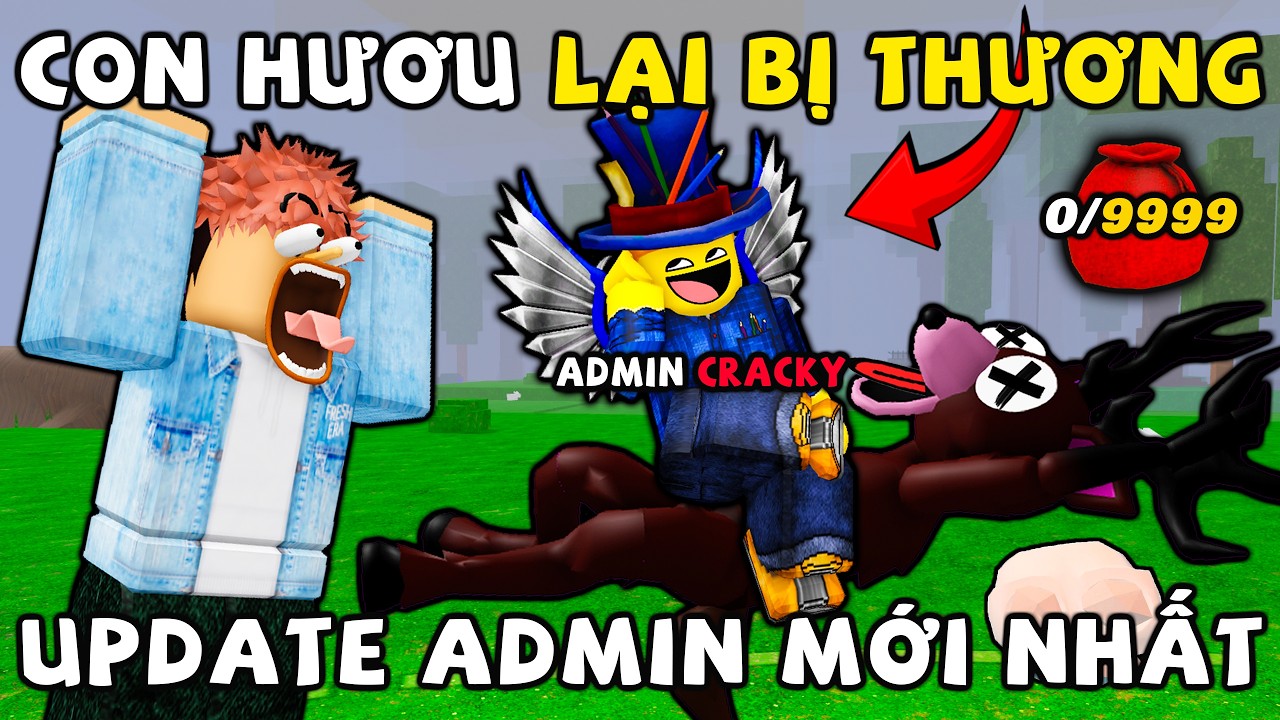 CON HƯƠU BỊ THƯƠNG trong UPDATE ADMIN CON MÈO RỪNG mới nhất của 99 NIGHTS IN THE FOREST ROBLOX